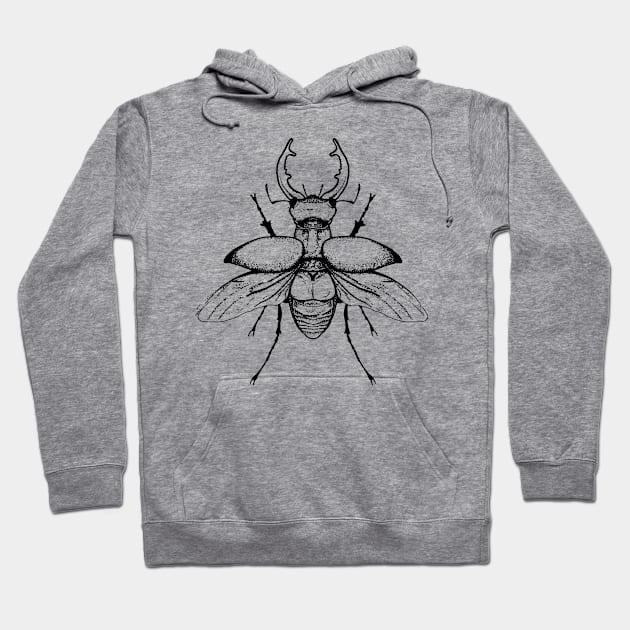 Stag Beetle Hoodie by inepanda